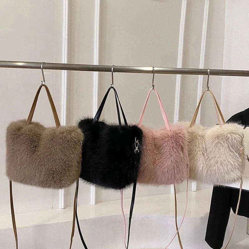 Faux Fur Crossbody Bag