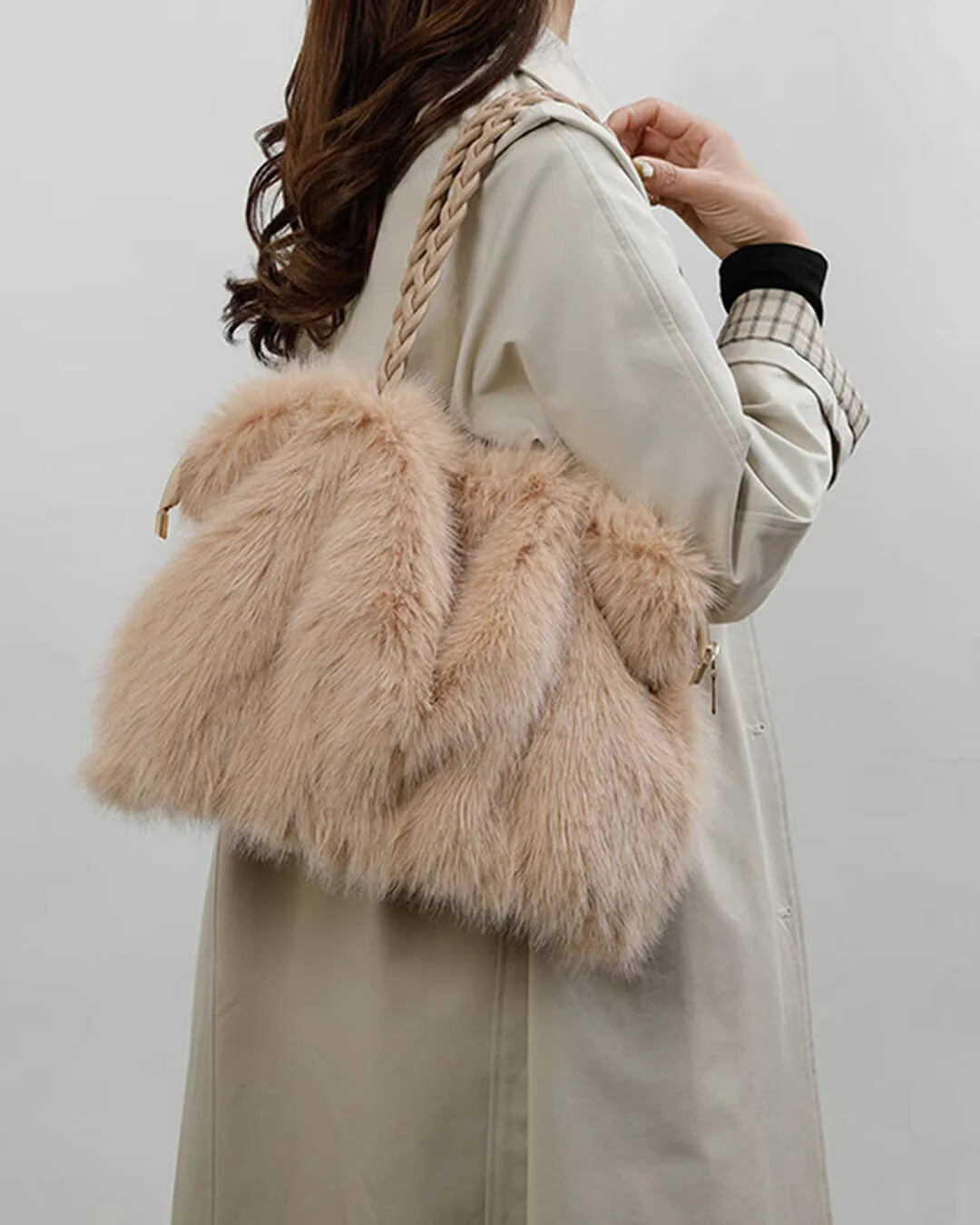 Loreen Faux Fur Tote Bag