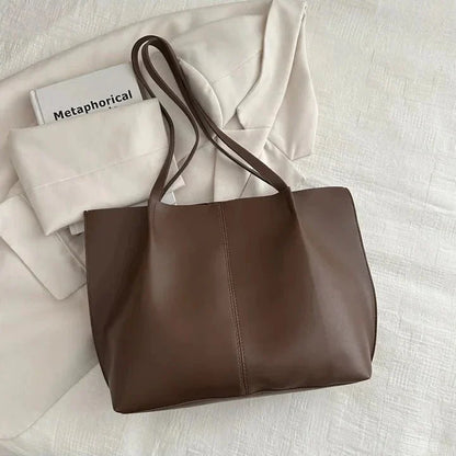 Faux Leather Tote Bag