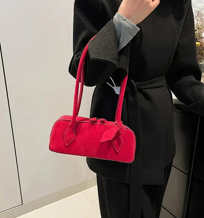 Suede Shoulder Bag