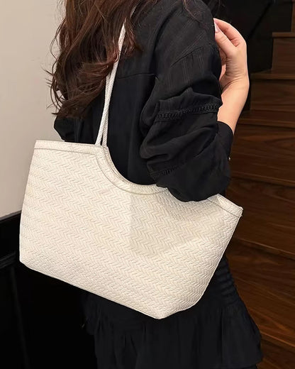 Rica Woven Faux Leather Bag