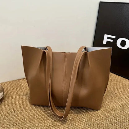 Faux Leather Tote Bag