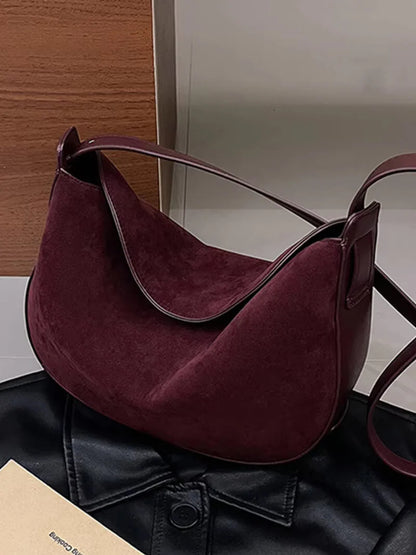 Lily Faux Suede Bag