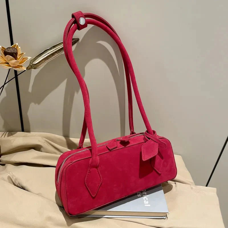 Suede Shoulder Bag