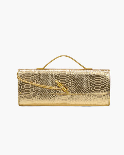 Bianca Croc-Embossed Leather Bag