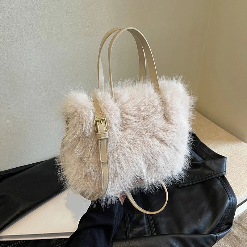 Faux Fur Crossbody Bag