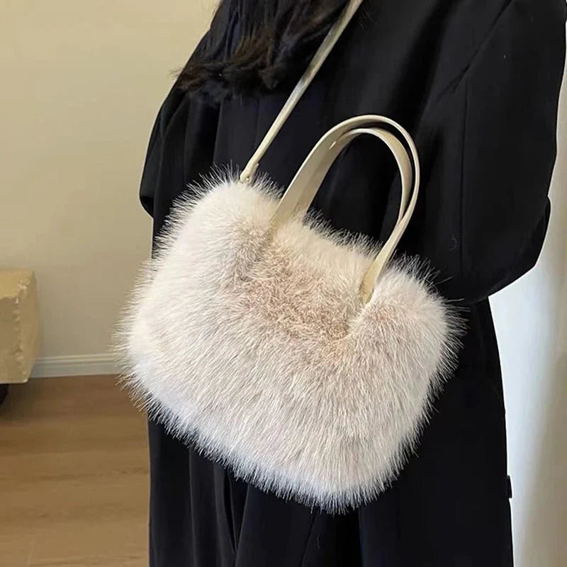 Faux Fur Crossbody Bag