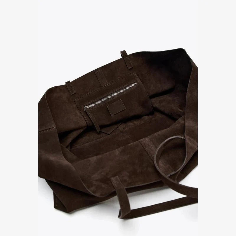 Large Suede Tote Bag
