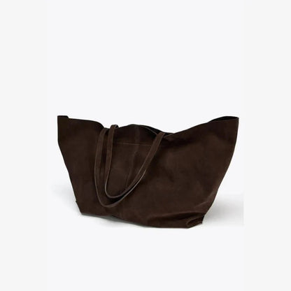 Large Suede Tote Bag
