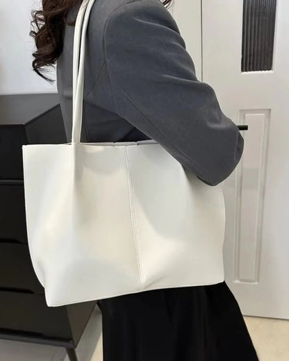 Faux Leather Tote Bag