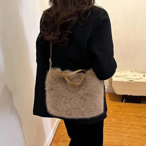 Faux Fur Crossbody Bag