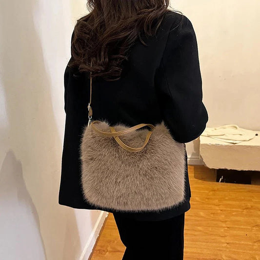 Faux Fur Crossbody Bag
