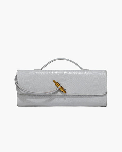 Bianca Croc-Embossed Leather Bag