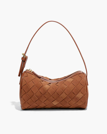 Jessica Woven Suede Bag