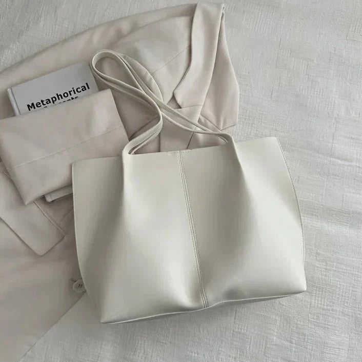 Faux Leather Tote Bag