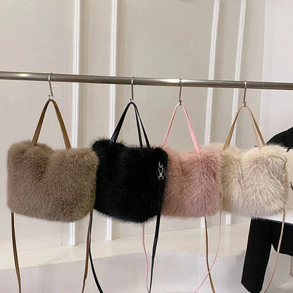 Faux Fur Crossbody Bag