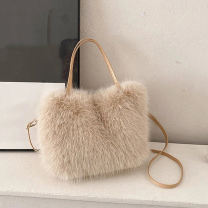 Faux Fur Crossbody Bag