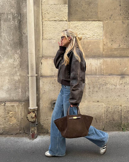 Melanie Suede Bag
