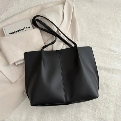Faux Leather Tote Bag