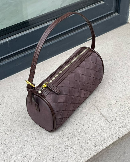 Jessica Woven Suede Bag