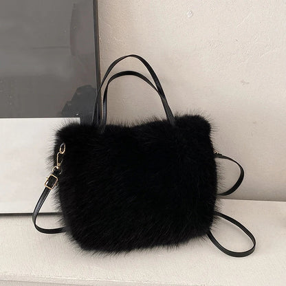 Faux Fur Crossbody Bag